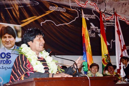 El presidente Evo Morales (Foto: ABI)