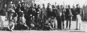 Oscar Steimberg en 1972 con Oesterheld, Quino, Lino Palacio, CaloI, Roberto Fontanarrosa, Alberto Breccia, Hermenegildo, Sabat, Crist...etc