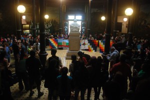 Ceremonia de restitución a comunidad Mapuche.