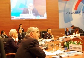 Tomada en la Reunión de Ministros de Trabajo del G-20