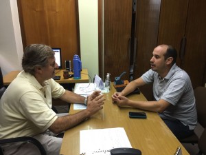 Reunión entre el Director de OCEBA, Omar Duclós  y el Concejal del GEN,   Gastón Crespo.